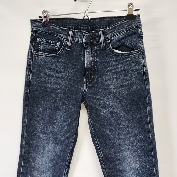 Levis 511 Slim Fit Denim Jeans Mens 30x32 Red Tab Black Patch Dark Blue Awesome! - Picture 2 of 8